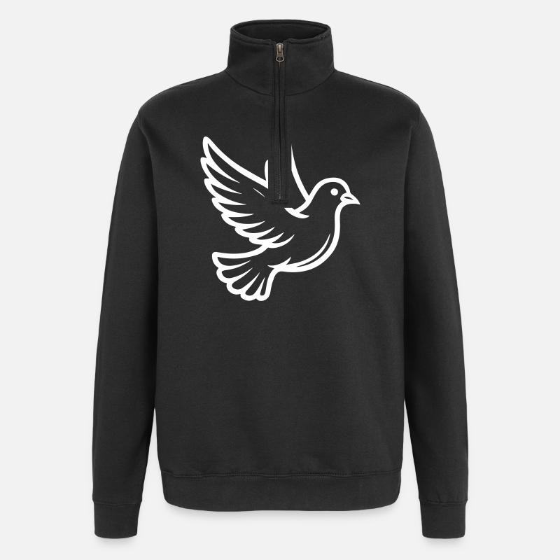 Colombe de la Paix Colombe - Sweat à zip 1/4 - noir