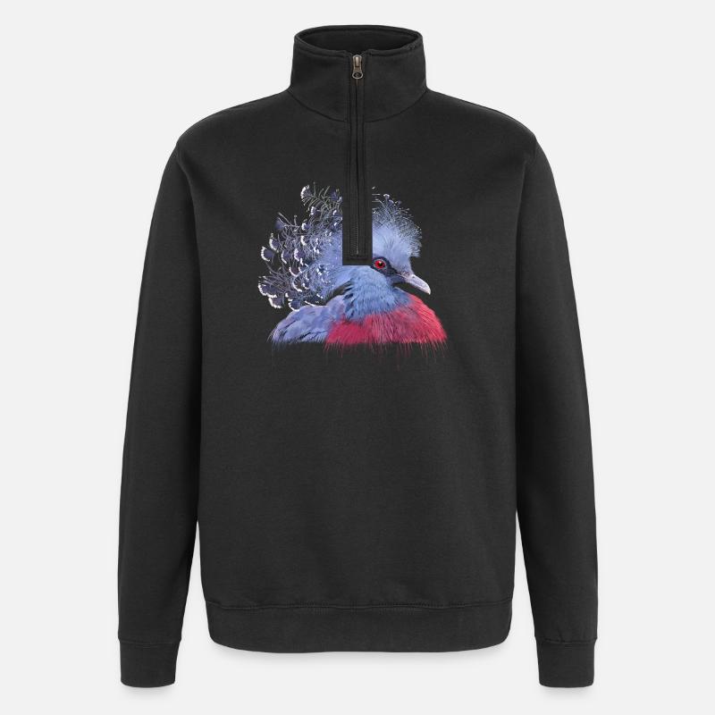 Krontaube - Quarter-Zip-Sweatshirt - Schwarz