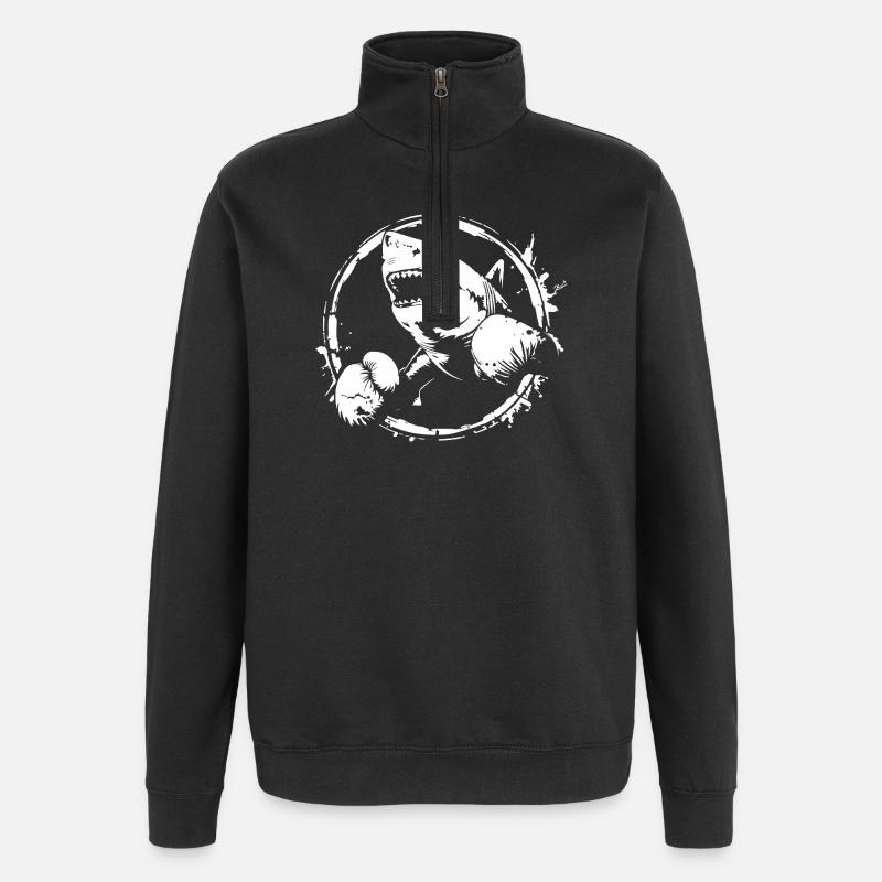 Shark Boxer Boxe MMA - Sweat à zip 1/4 - noir