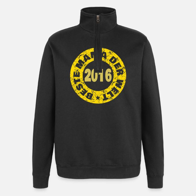 Maman 2016 - Sweat à zip 1/4 - noir