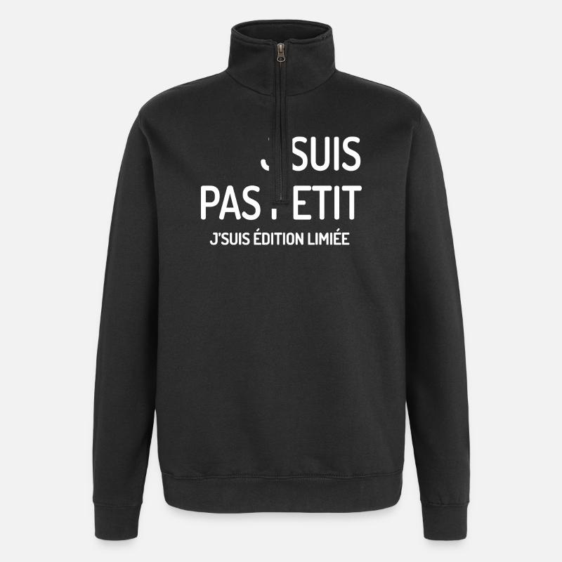 Édition Limitée J'suis Pas Petit - Sweat à zip 1/4 - noir