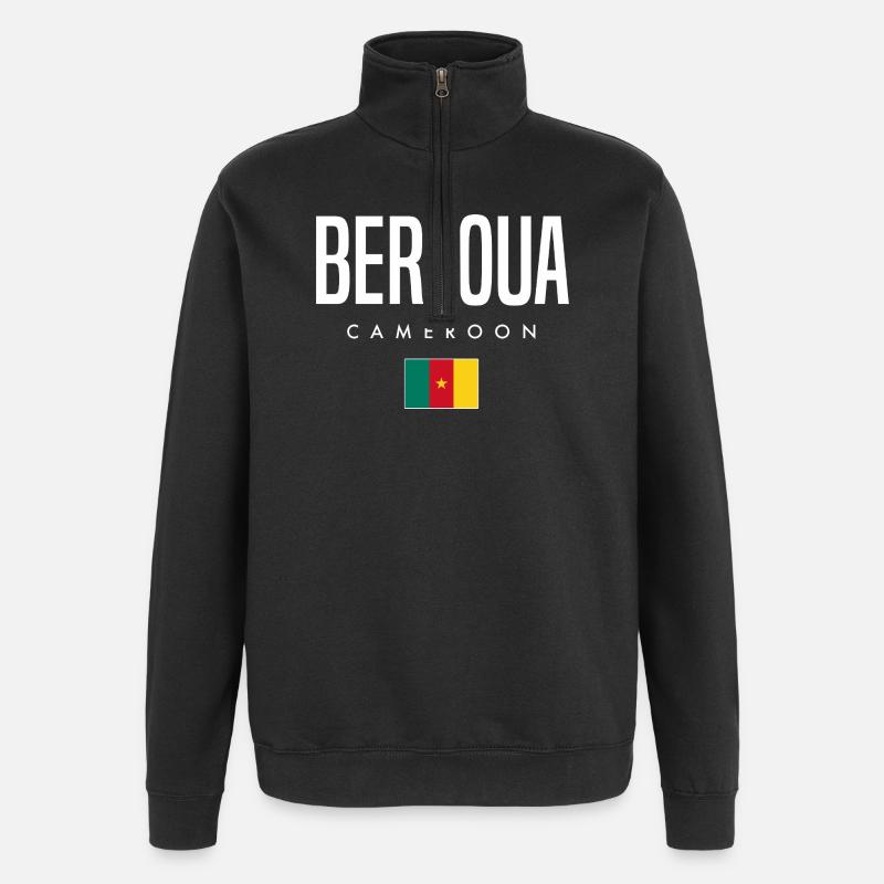 Bertoua Cameroun Cameroun - Sweat à zip 1/4 - noir