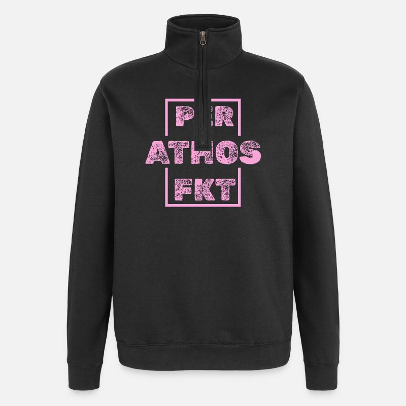 Athos as Athos - Quarter-Zip Sweatshirt - black