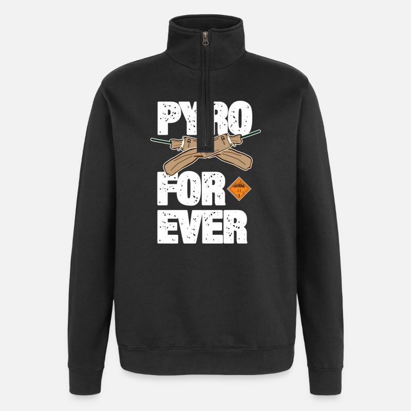 Pyro For Ever avec Trueno - Sweat à zip 1/4 - noir