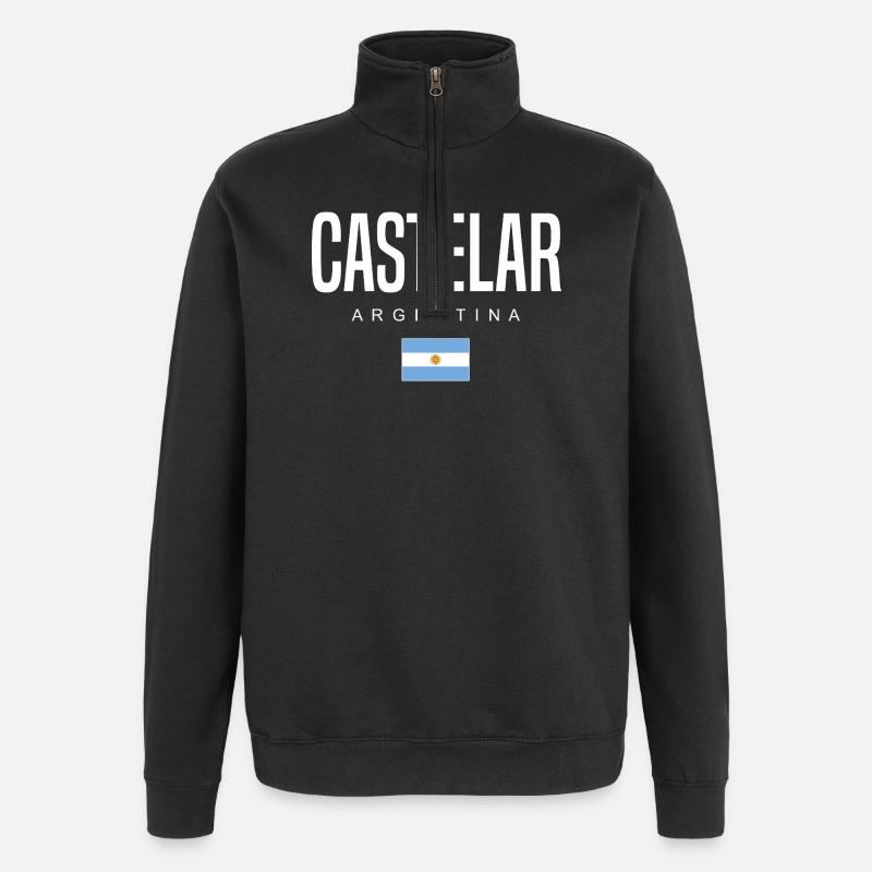 Castelar Argentina Argentinian - Quarter-Zip Sweatshirt - black