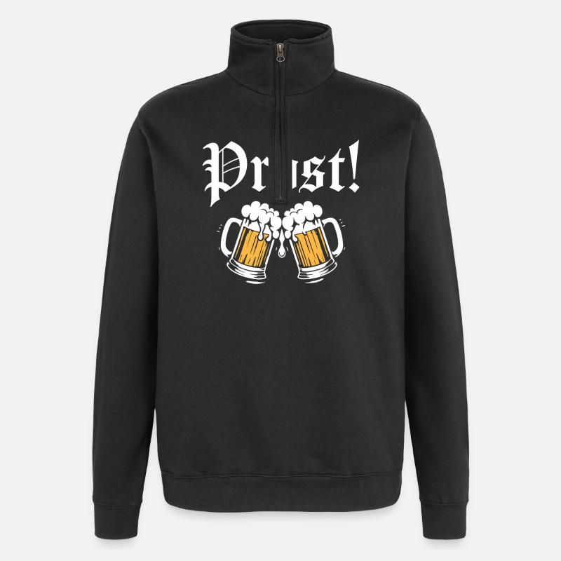 Prost! - Quarter-Zip Sweatshirt - black