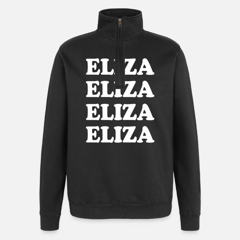 Gift for Eliza - Quarter-Zip Sweatshirt - black