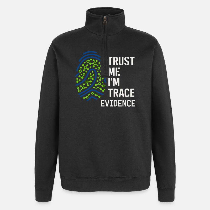 Forensic Chemist Crime Lab Toxicology - Quarter-Zip Sweatshirt - black