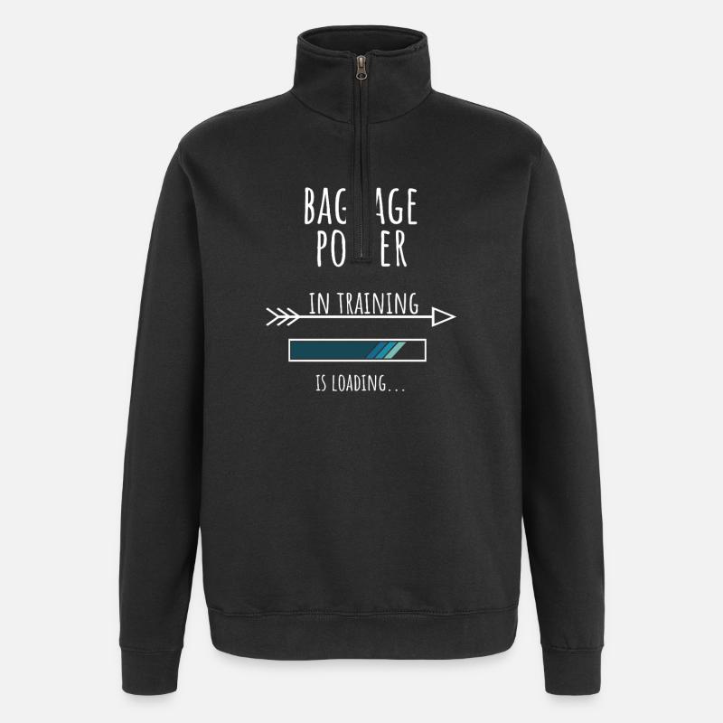 Gift Profession Training Luggage Rack - Quarter-Zip Sweatshirt - black