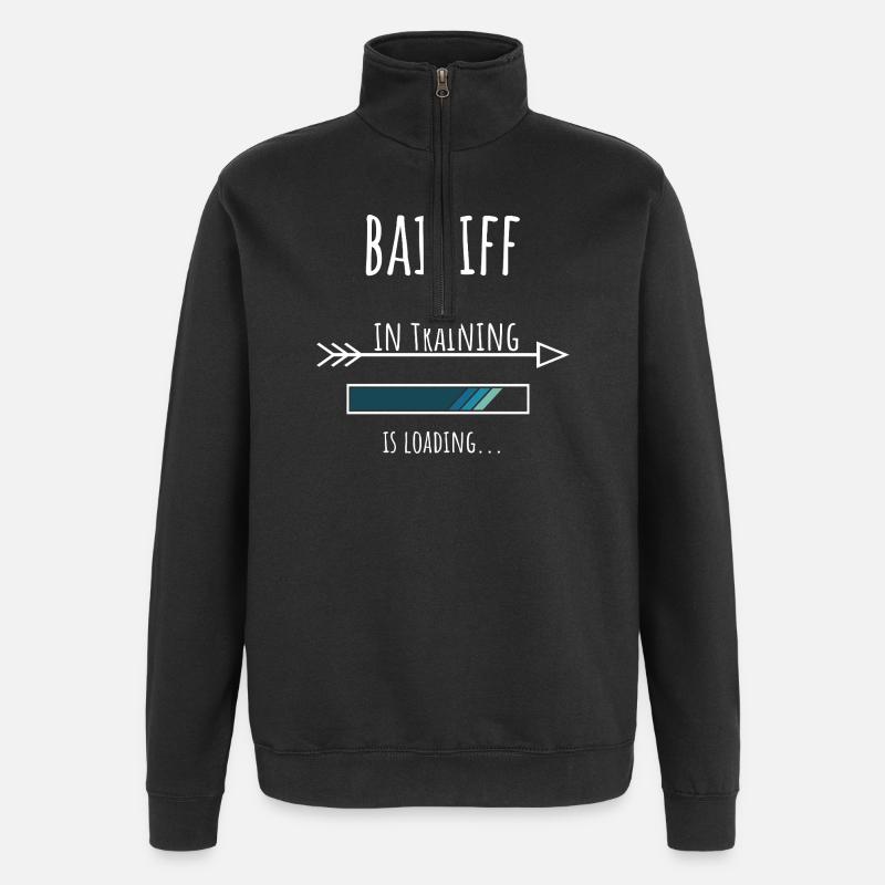Bailiff Geschenk Beruf Ausbildung Gerichtsvollzieh - Quarter-Zip-Sweatshirt - Schwarz