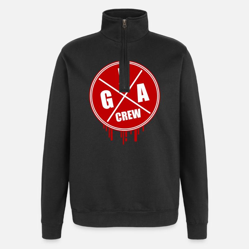 Junggesellenabschied Jga Crew - Quarter-Zip-Sweatshirt - Schwarz