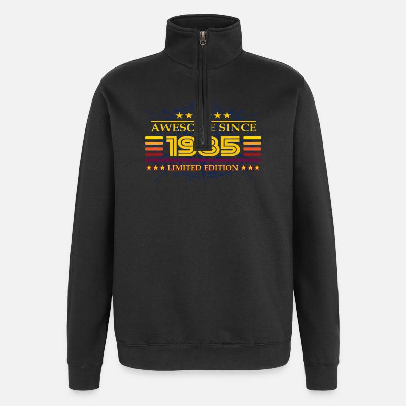 Génial depuis 1985 Édition limitée - Sweat à zip 1/4 - noir