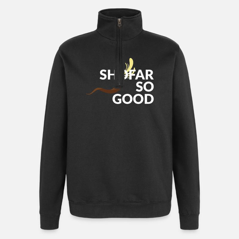 Shofar so good - Quarter-Zip Sweatshirt - black