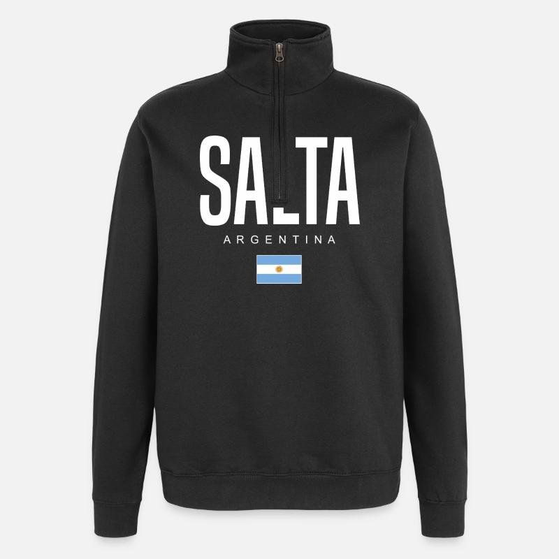 Salta Argentina Argentinian - Quarter-Zip Sweatshirt - black
