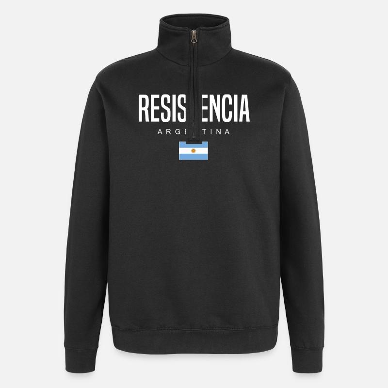 Resistencia Argentinien Argentinier - Quarter-Zip-Sweatshirt - Schwarz