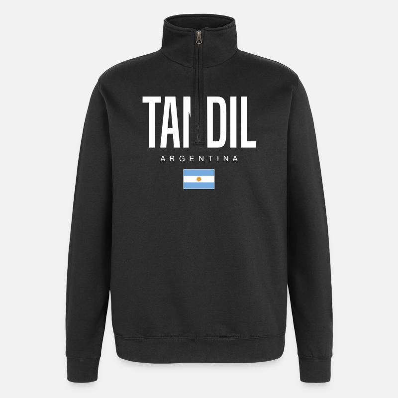 Tandil Argentina Argentinian - Quarter-Zip Sweatshirt - black