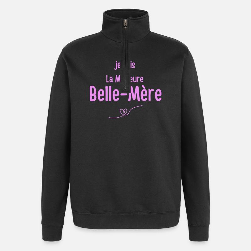 Ich bin die beste Schwiegermutter - Quarter-Zip-Sweatshirt - Schwarz
