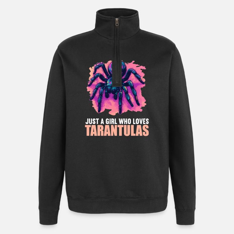 Tarentules Tarentule - Sweat à zip 1/4 - noir