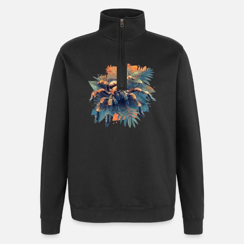 Tarentules Tarentule - Sweat à zip 1/4 - noir