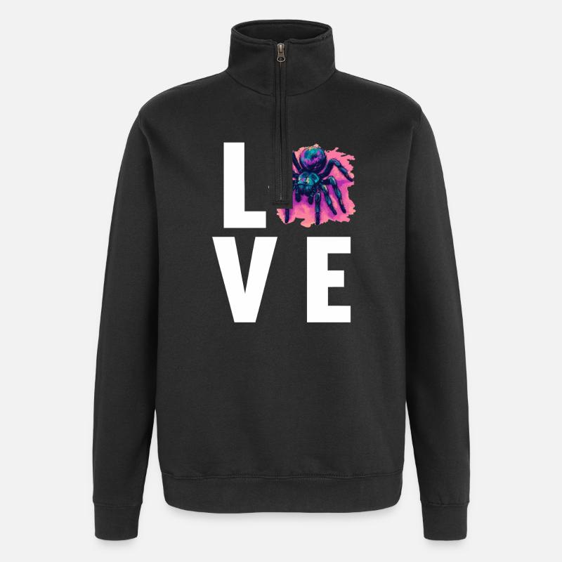 Taranteln Tarantel - Quarter-Zip-Sweatshirt - Schwarz