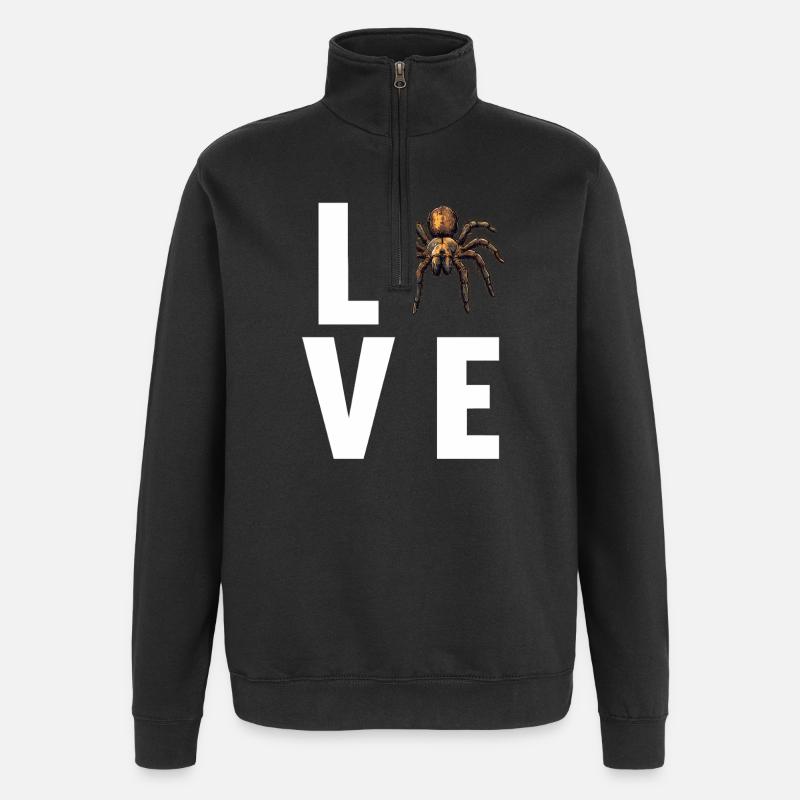 Tarentules Tarentule - Sweat à zip 1/4 - noir