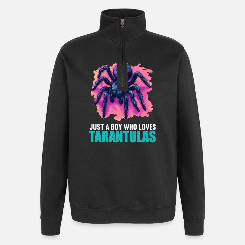 Tarentules Tarentule - Sweat à zip 1/4 - noir