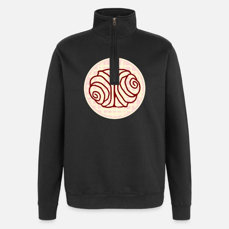 FRANZBRÖTCHEN GEBÄCK HAMBURGER STUDENTIN - Quarter-Zip-Sweatshirt - Schwarz