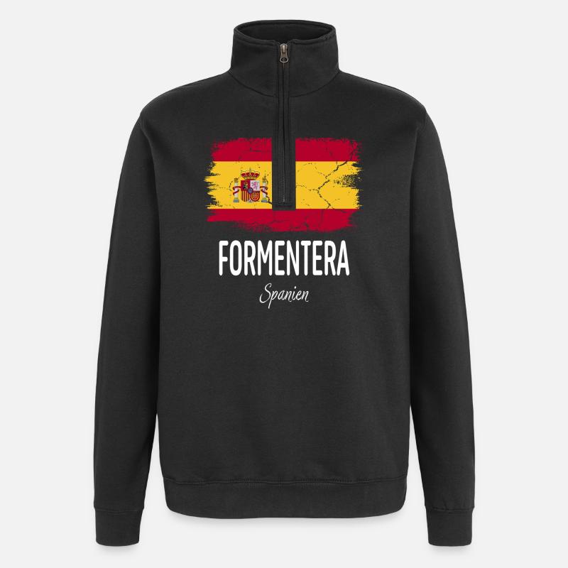 Formentera - Quarter-Zip Sweatshirt - black