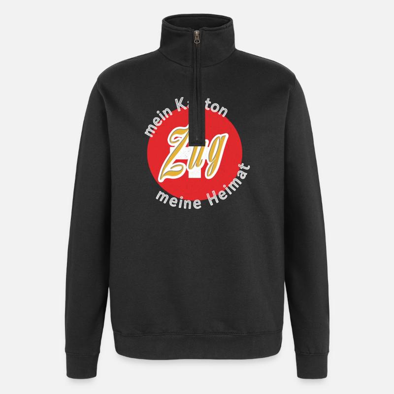 Mon cadeau Home Train - Sweat à zip 1/4 - noir