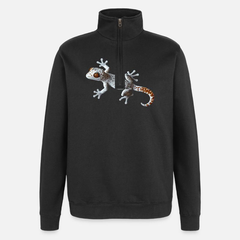 Tokay Geckos Tokay Gecko - Sweat à zip 1/4 - noir