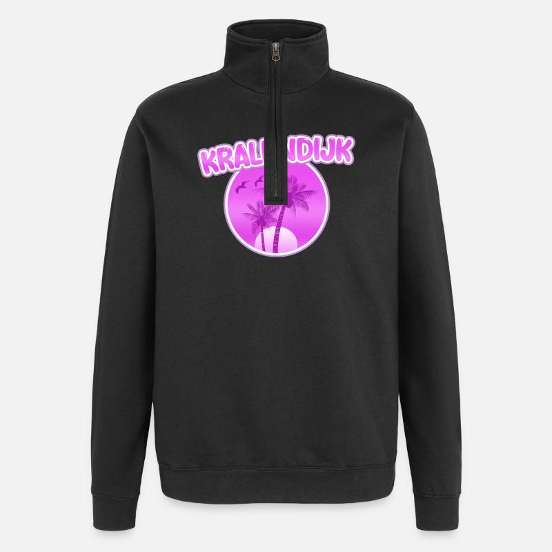 KRALENDIJK - Sweat à zip 1/4 - noir
