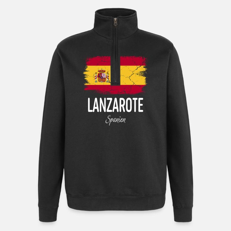 Lanzarote - Quarter-Zip Sweatshirt - black