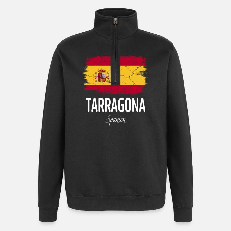 Tarragona - Quarter-Zip Sweatshirt - black