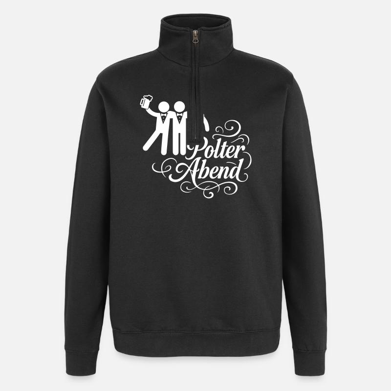 Polterabend Junggesellenabschied - Quarter-Zip-Sweatshirt - Schwarz