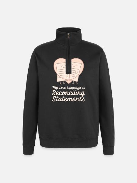Regnskabsstuderende cpa i træning excel vittigheder - Sweatshirt med 1/4 lynlås - sort