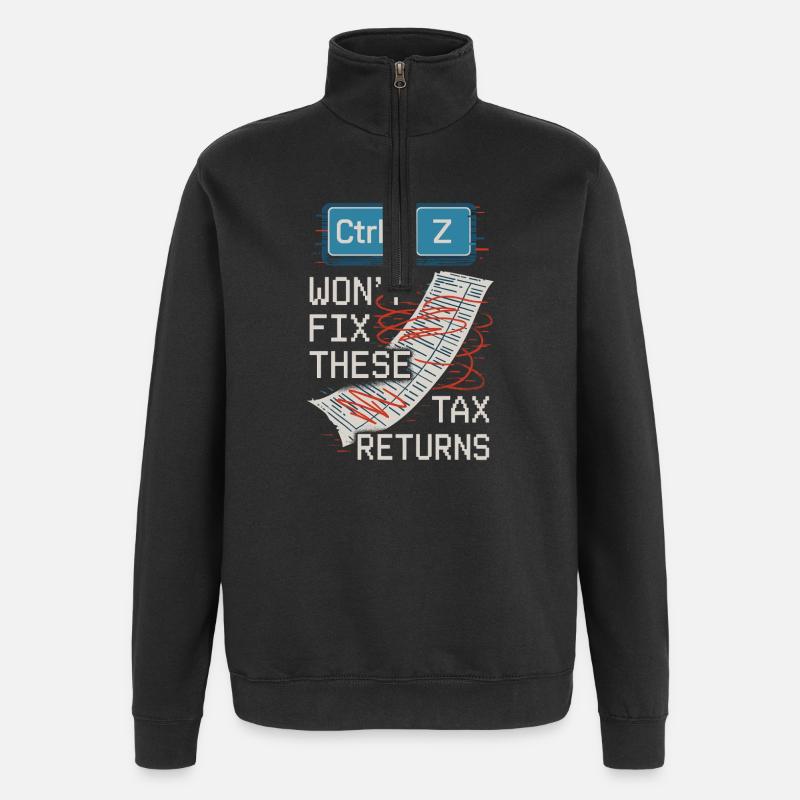 Buchhaltungsstudent Cpa Im Training Excel -witze - Quarter-Zip-Sweatshirt - Schwarz
