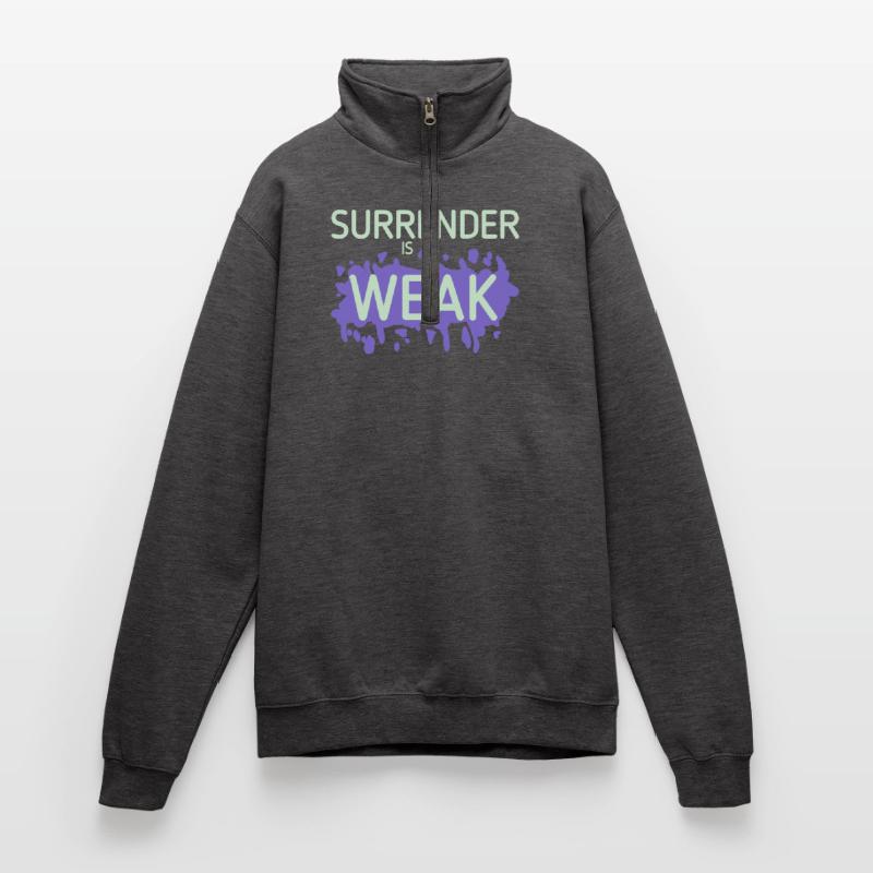 La dévotion est une éclaboussure faible Sweat à zip 1/4