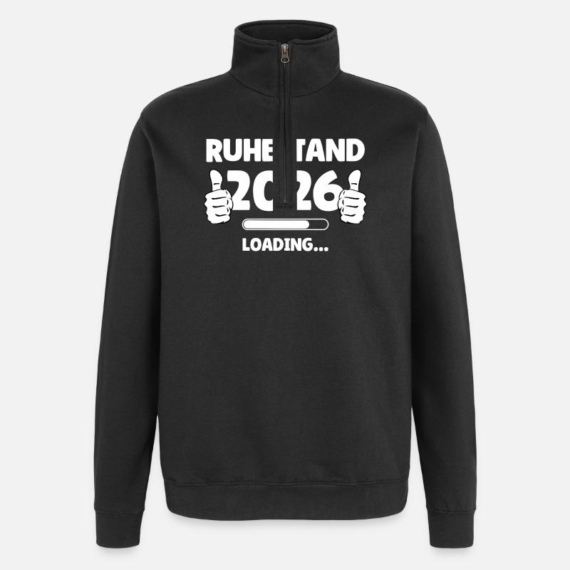 Retirement 2026 Loading - Quarter-Zip Sweatshirt - black