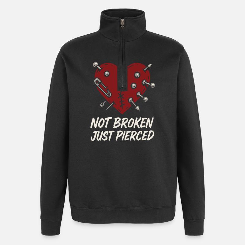 Piercing Addict Body Mod Enthusiast - Sweat à zip 1/4 - noir