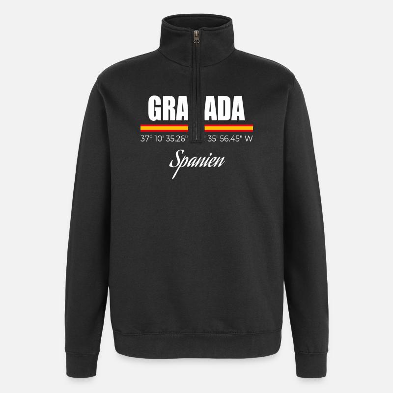 Granada - Quarter-Zip Sweatshirt - black