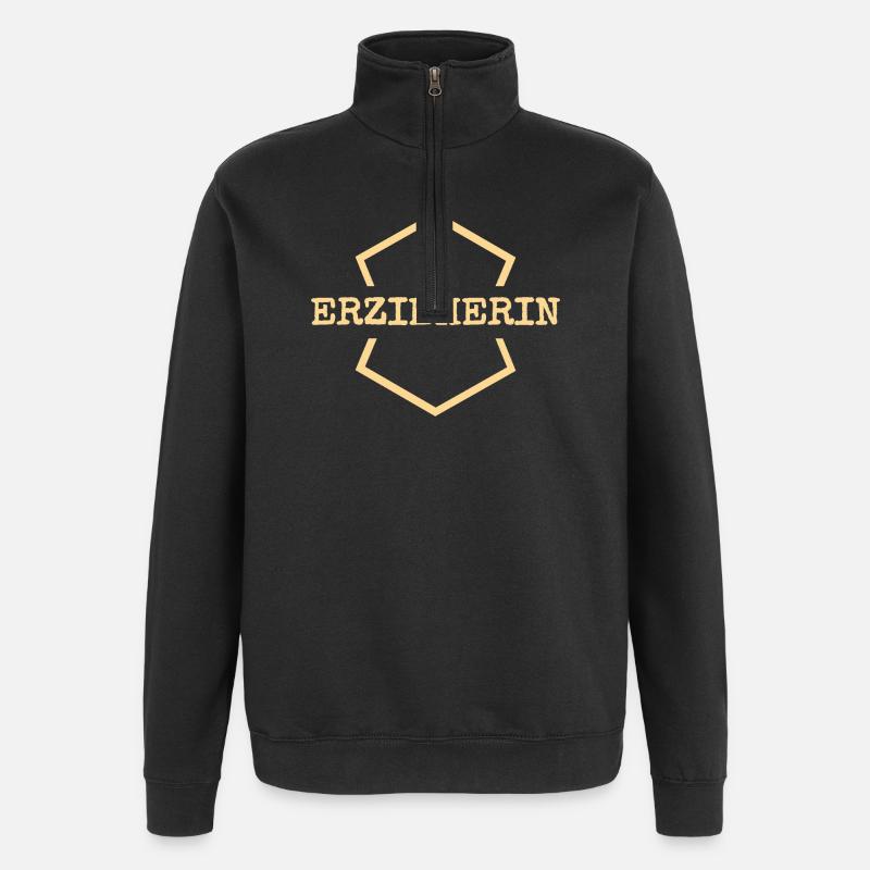 L’enseignant de maternelle comme travail - Sweat à zip 1/4 - noir