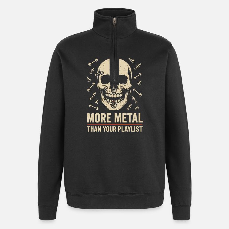 Piercing Addict Body Mod Enthusiast - Quarter-Zip-Sweatshirt - Schwarz