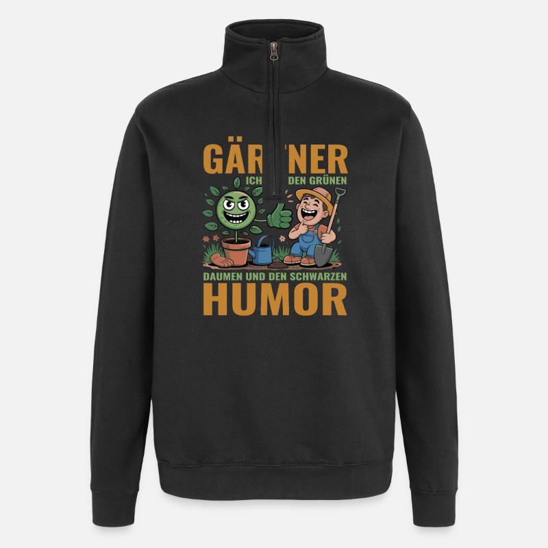 Gardener Killer Nature Landscaper Gift - Quarter-Zip Sweatshirt - black