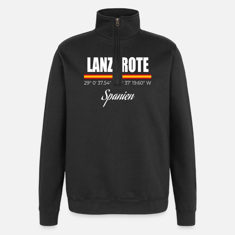 Lanzarote - Sweat à zip 1/4 - noir