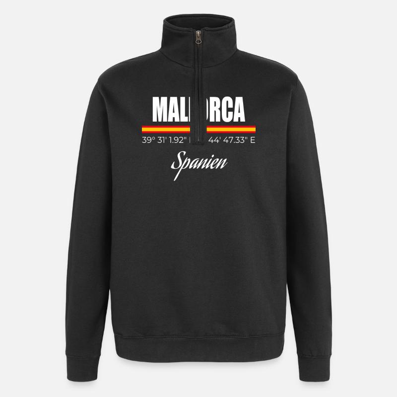 Majorca - Quarter-Zip Sweatshirt - black