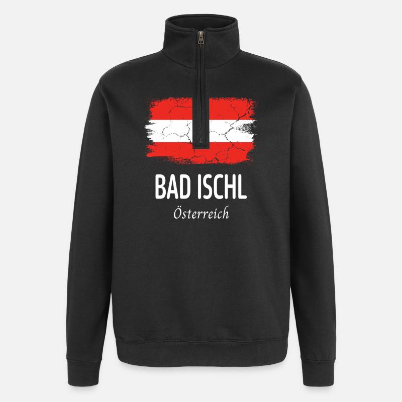 Bad Ischl - Quarter-Zip Sweatshirt - black