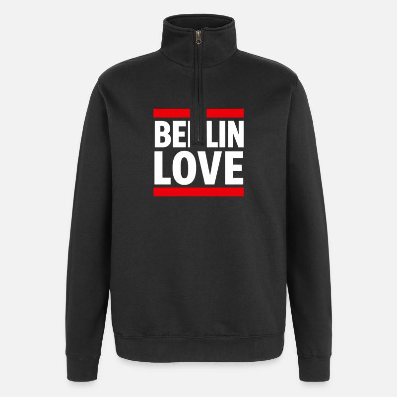 Berlin Liebe — Bold City Pride - Quarter-Zip-Sweatshirt - Schwarz