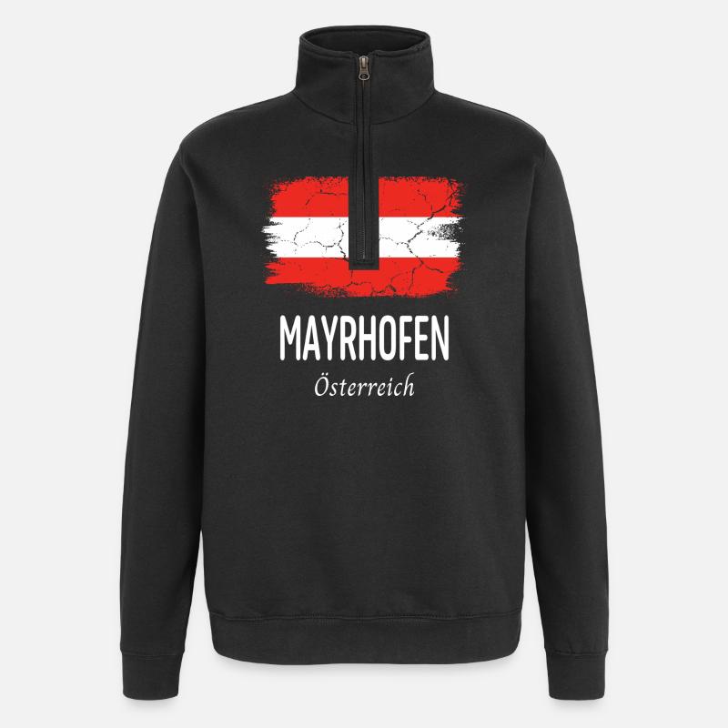 Mayrhofen - Sweat à zip 1/4 - noir