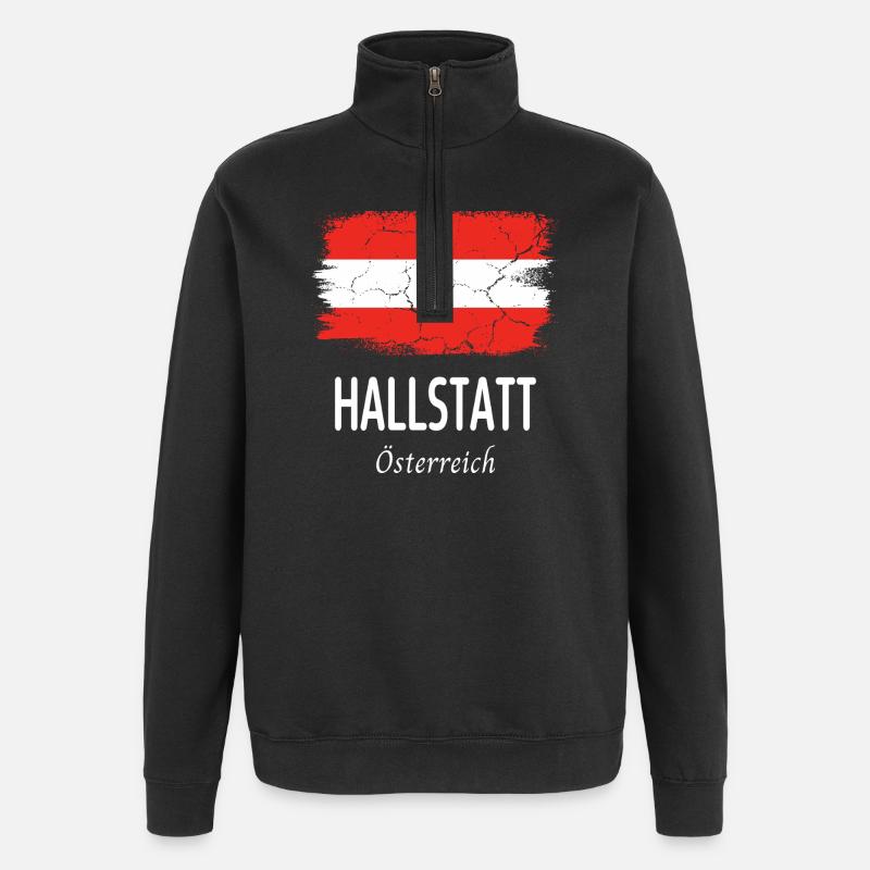 Hallstatt - Quarter-Zip Sweatshirt - black