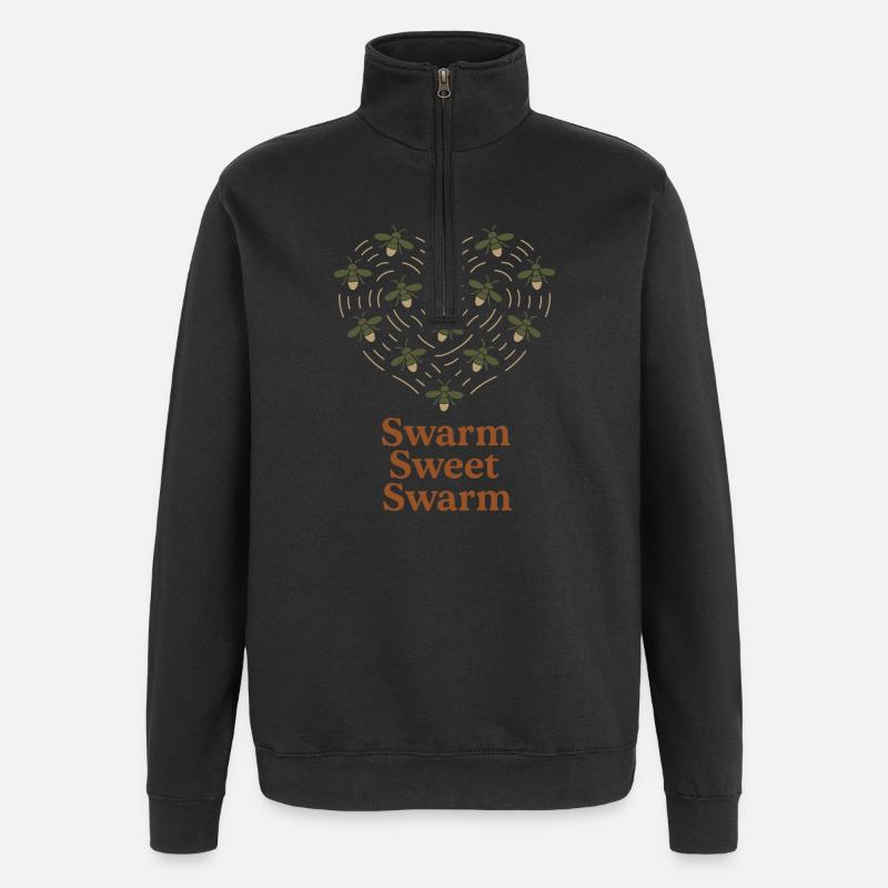 Luciole Nuit Nuit Glow Bug Nostalgique - Sweat à zip 1/4 - noir